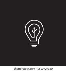 Lamp logo template icon design