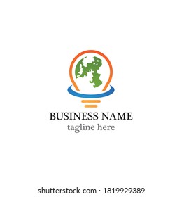 Diseño de icono de la plantilla de logotipo de la lámpara