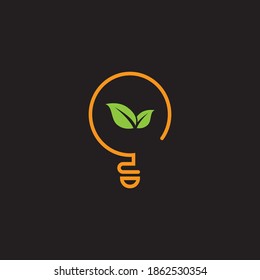 Lamp logo template icon design