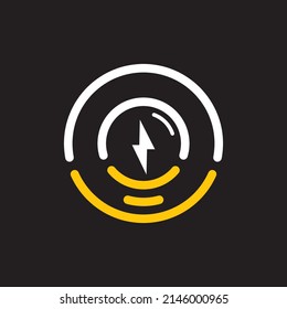 Lamp logo template icon design