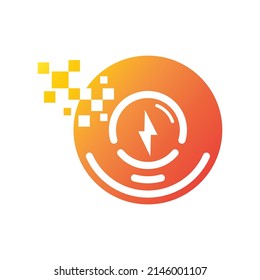 Lamp logo template icon design