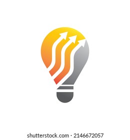 Lamp logo template icon design