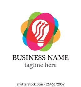 Lamp logo template icon design