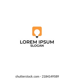  Lamp Logo Template,light bulb design logo, lamp logo icon,Creative idea set logo.