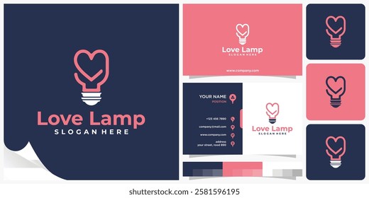 Lamp Love Logo, Lamp Love Vector