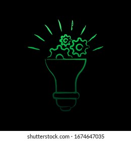 lamp mechanism nolan icon. Simple thin line, outline vector of Creative idea icons for ui and ux, website or mobile application