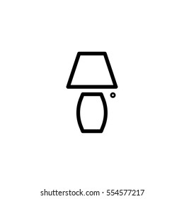 Lamp minimalistic vector icon. Floor lamp line minimal icon for flat mobile app and web design.