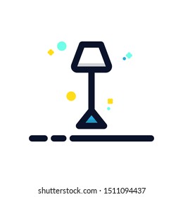 lamp modern icon. Simple and elegant icon