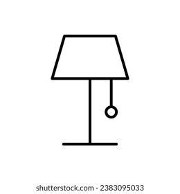 Lamp Monoline Icon. Perfect for design, infographics, web sites, apps. 