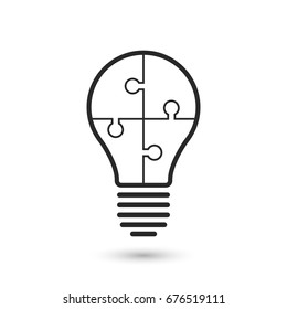 Lamp mosaic icon. Vector illustration