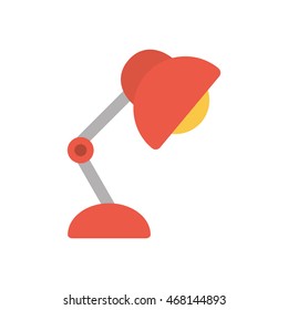 lamp office object instrument icon. Isolated and flat illustration