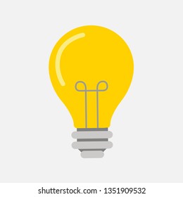 Lamp on a gray background. Idea concept