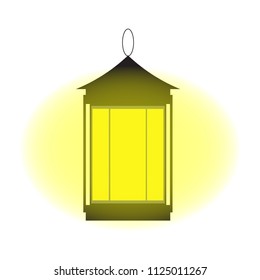 lamp on a white background. EPS 10