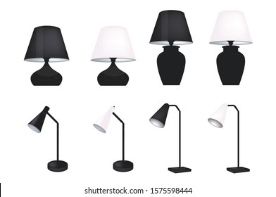 
Lamp on a white background.Vector illustration