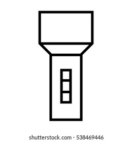lamp outline icon, minimalistic flat design for web, mobile logo and identity