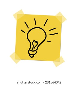 lamp paint, on post it