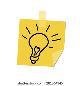 lamp paint, on post it