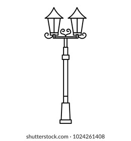 lamp of park icon