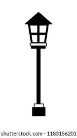 lamp park isolated icon