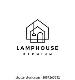 lamp pendant house interior logo vector icon illustration - Shutterstock ID 1887263632
