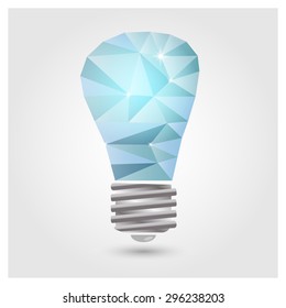 Lamp in polygonal style