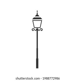 Icono de la entrada de la lámpara aislado en la ilustración del vector de fondo blanco.