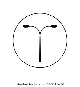 Lamp post icon, logo
