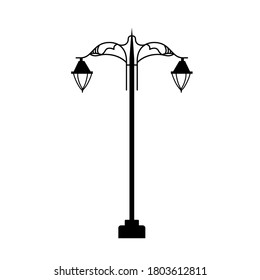 Lamp post vector illustration. Premium quality isolated vector icon.