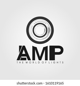 Lamp Posts On Which There Is A Cool Circle And The World Of Lights