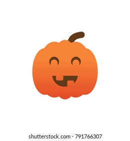 lamp pumpkin icon flat