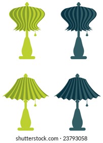 Lamp set 4 - vector