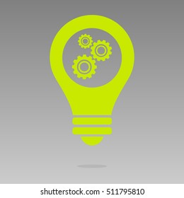 Lamp Settings Icon. Vector Illustration