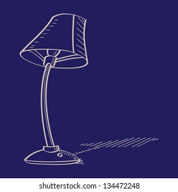  lamp shade doodle vector