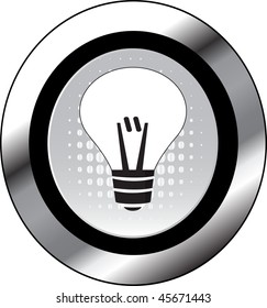 Lamp sign icon button