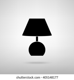 Lamp sign. Vector illustration