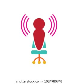 Lamp Signal Logo Icon Design