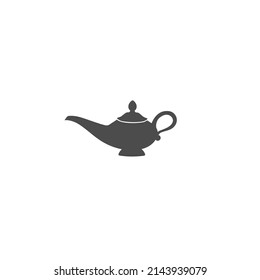 Icono de la silueta de la lámpara. Ilustración del vector