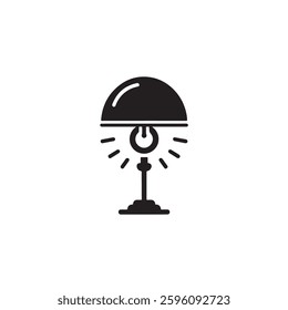 Lamp silhouette vector design eps