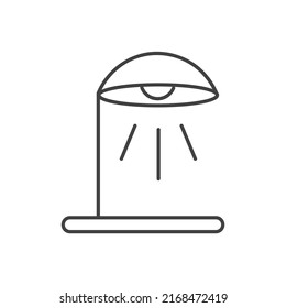 Lamp simple linear symbolic icon