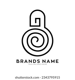 Lamp simple symbol vector logo