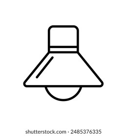 lamp - simple  vector icon	