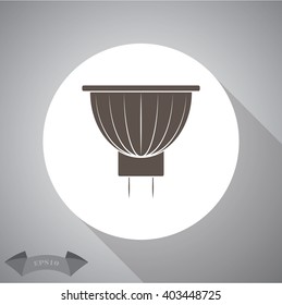 Lamp simple vector icon