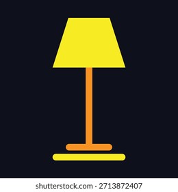 Lámpara elegante de moda de Vector colorido lindo diseño útil Ilustración de fondo colorido.eps