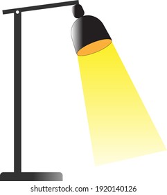 Lamp with soft yellow light