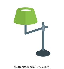 Lamp, spotlight, white icon vector image.Can also be used for furniture design. Suitable for mobile apps, web apps and print media.