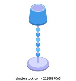 Lamp stand icon isometric vector. Interior furniture. Home light