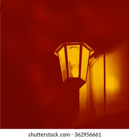 lamp street lights vector illustration background mesh