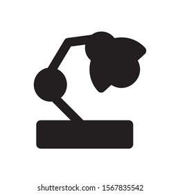 lamp study icon isolated sign symbol vector illustration - high quality black style vector icons
