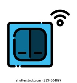 lamp switch on off internet of things iot smarthome icon