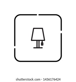 Lamp, lamp symbol vector icon